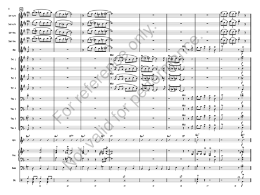 Here We Come A-Caroling Here We Come A-Caroling Jazz Ensemble scores gallery preview page 7