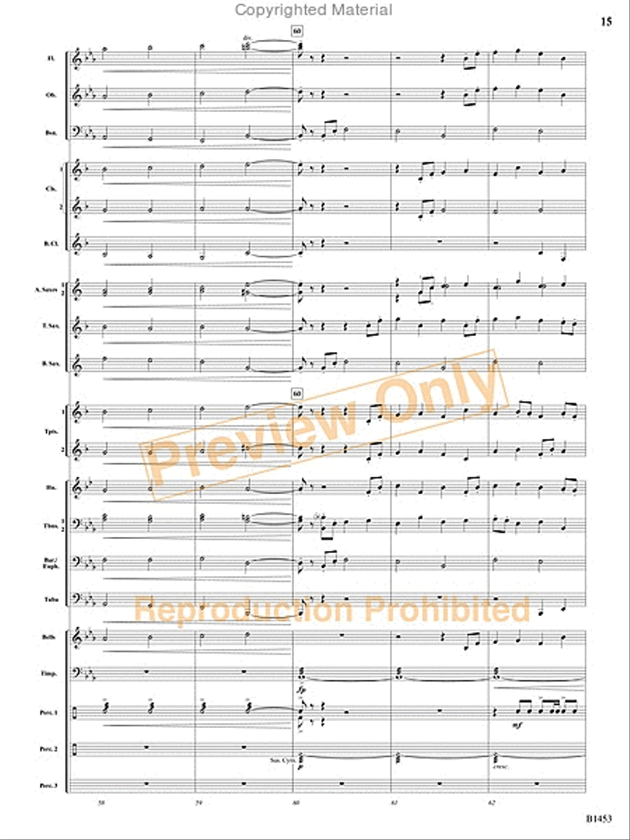 Soaring! Concert Band scores gallery preview page 14