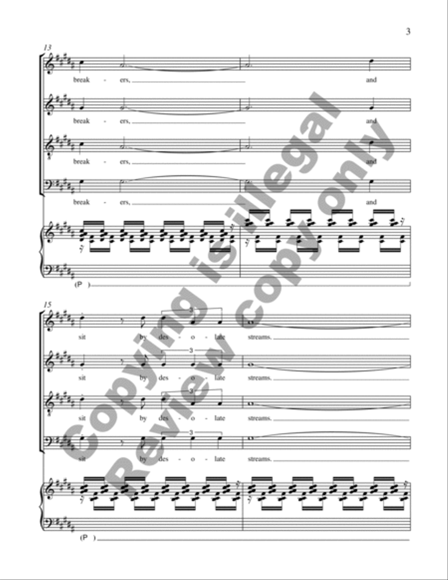 The Dreamers of Dreams 4-Part scores gallery preview page 19