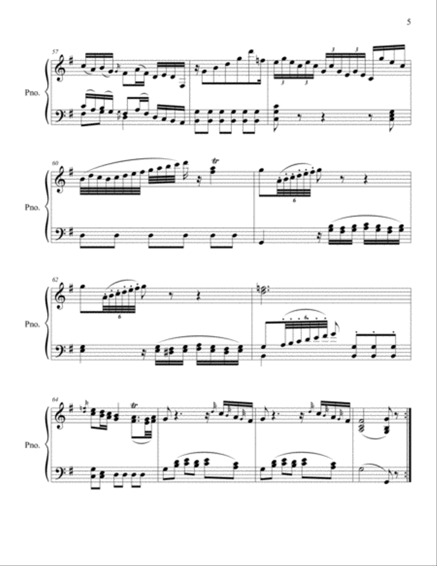 Mozart String Quartets for Solo Piano Vol. 1 Cello scores gallery preview page 5