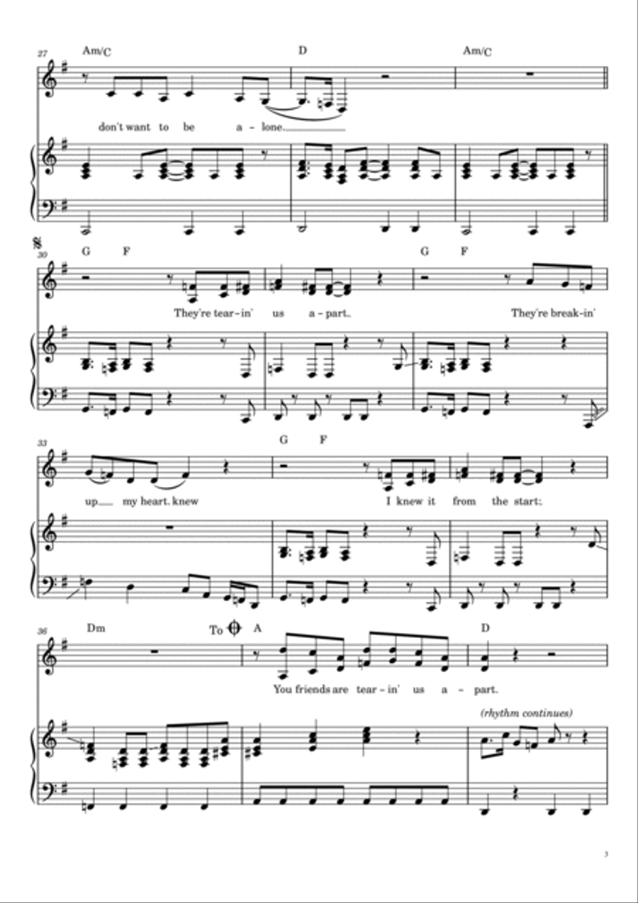 Tearing Us Apart Voice scores gallery preview page 4