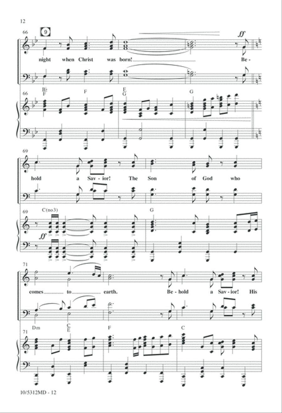 Behold a Savior! 4-Part scores gallery preview page 12