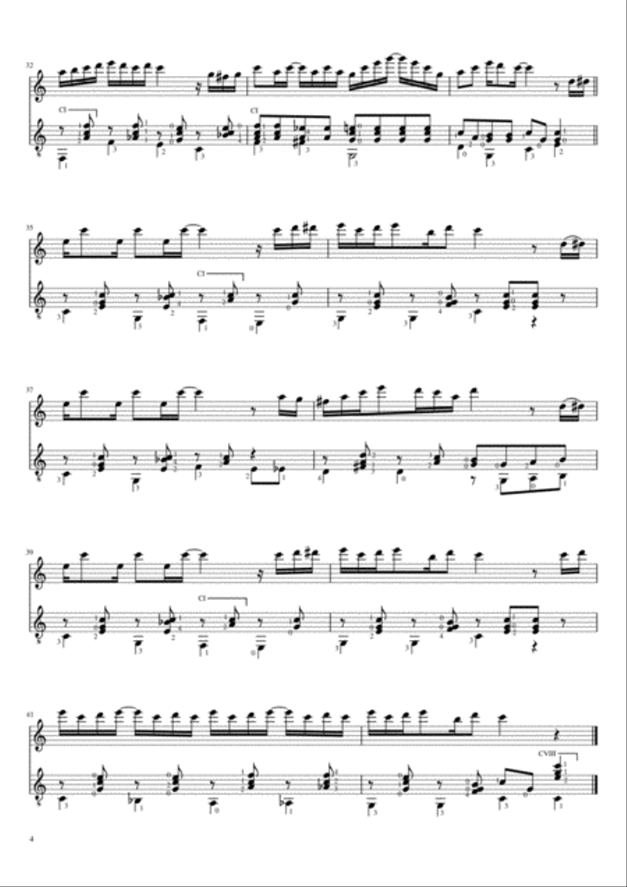 The Entertainer for Flute / Violin and Guitar - Chamber Music Small Ensemble scores gallery preview page 5