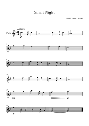 Silent Night (Easy Flute Solo)
