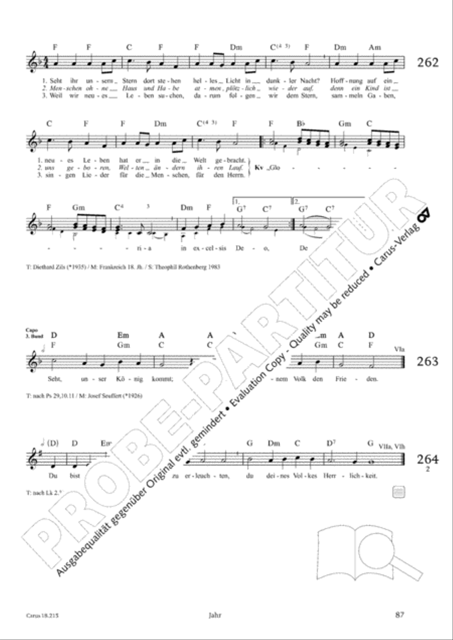 Gitarrenbuch zum Gotteslob Guitar scores gallery preview page 84