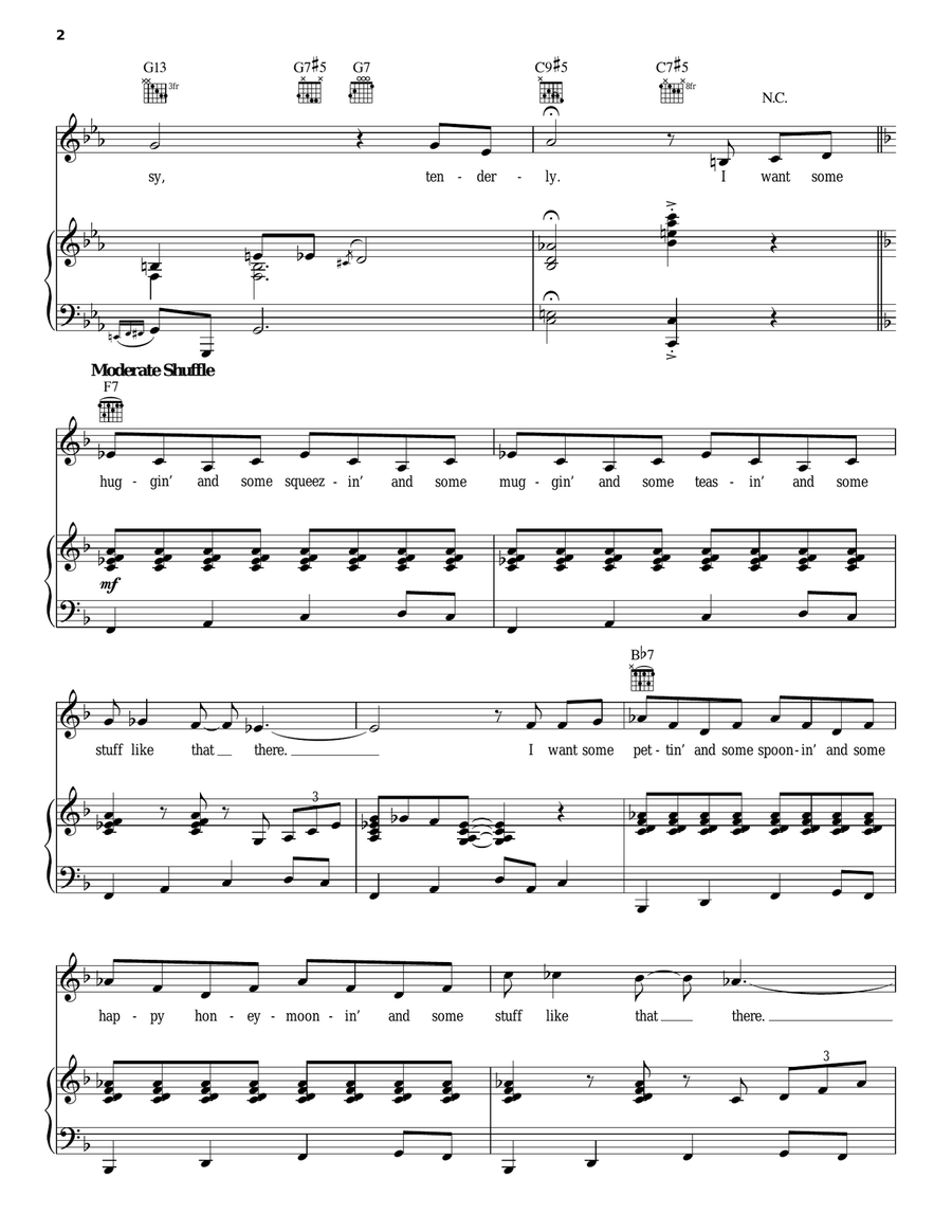 Stuff Like That There Piano, Vocal scores gallery preview page 2