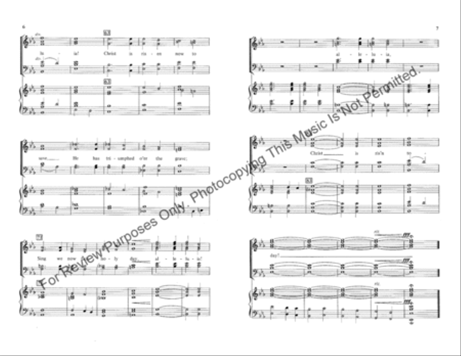 An Easter Alleluia! 4-Part scores gallery preview page 4