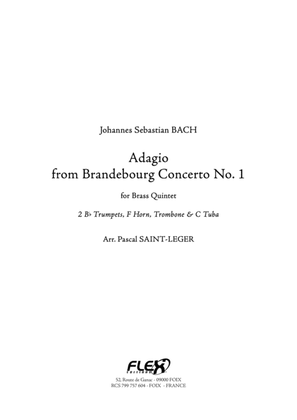 Book cover for Adagio from Brandebourg Concerto No. 1