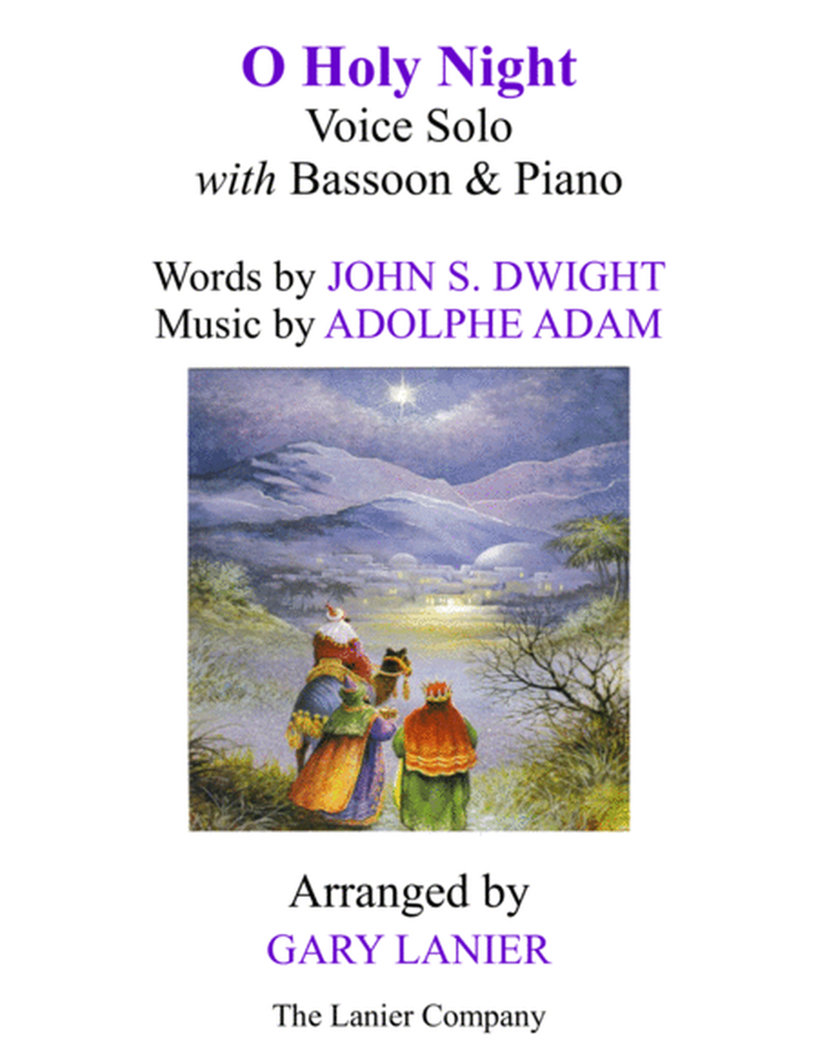 O HOLY NIGHT (Voice Solo with Bassoon & Piano - Score & Parts included) image number null