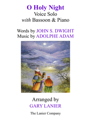 Book cover for O HOLY NIGHT (Voice Solo with Bassoon & Piano - Score & Parts included)