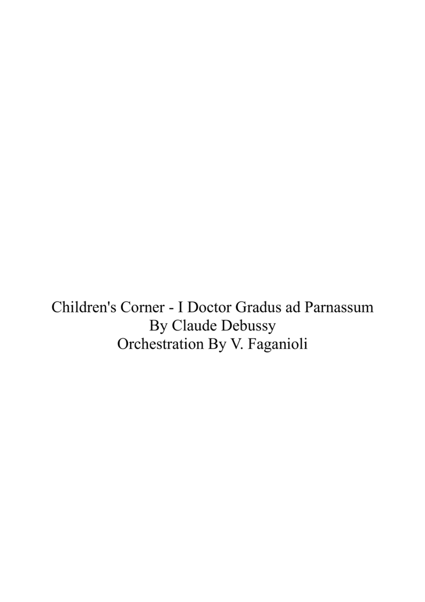 Children's Corner I Doctor Gradus ad Parnassum image number null