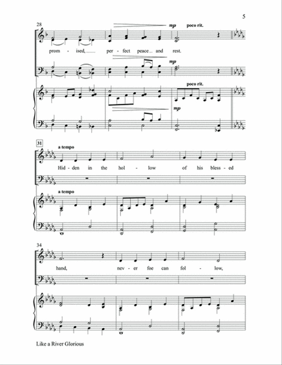 Like a River Glorious Like a River Glorious 4-Part scores gallery preview page 5