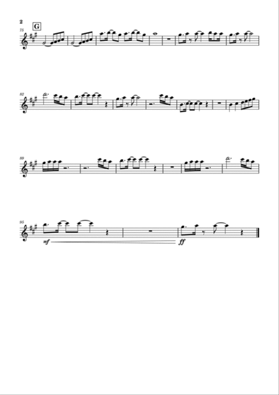 Dancing Queen Concert Band scores gallery preview page 2