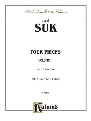 Book cover for Four Pieces, Op. 17, Volume 2