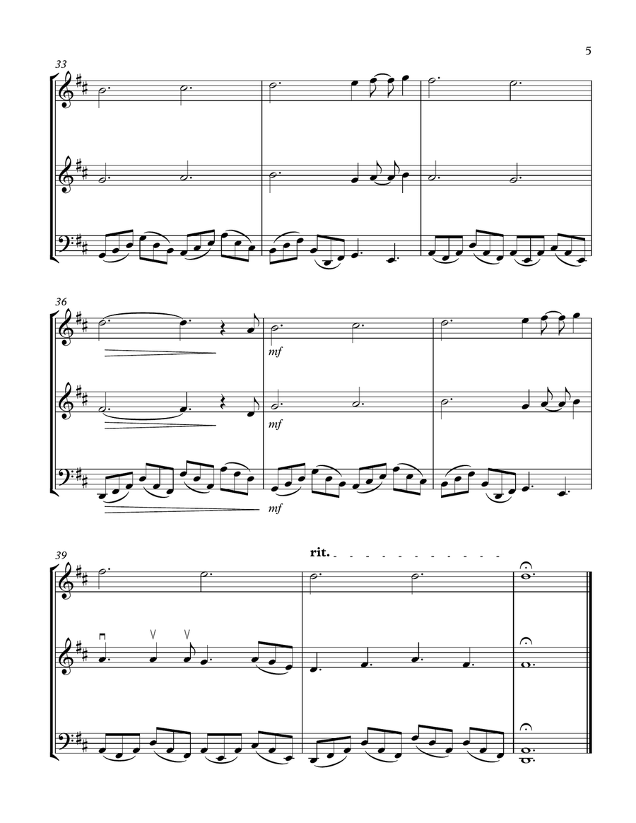 Can't Help Falling In Love String Trio scores gallery preview page 5
