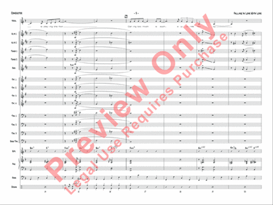 Falling in Love with Love Jazz Ensemble scores gallery preview page 20