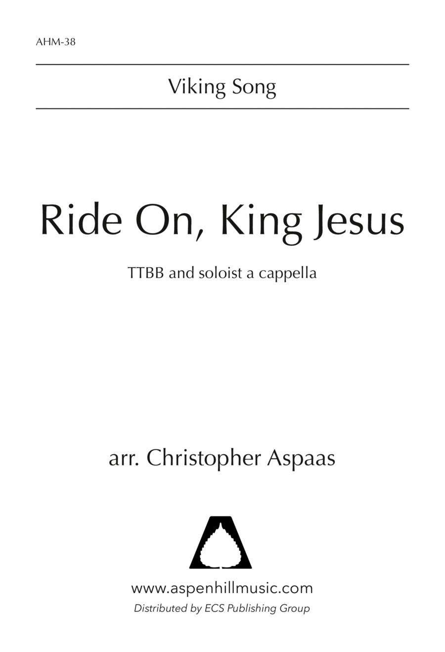 Ride On, King Jesus TTBB scores gallery preview page 1