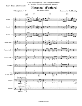Hosanna (Fanfare) (Brass & Percussion)