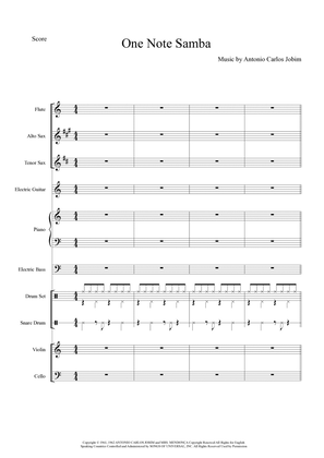One Note Samba (samba De Uma Nota So) - Score Only