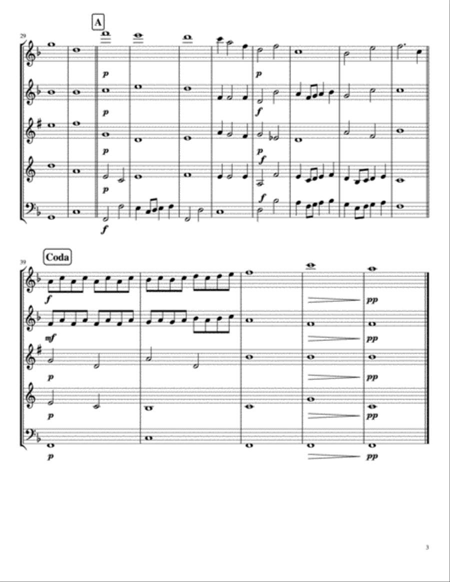 Over The Rainbow (from The Wizard Of Oz) Woodwind Quintet scores gallery preview page 3