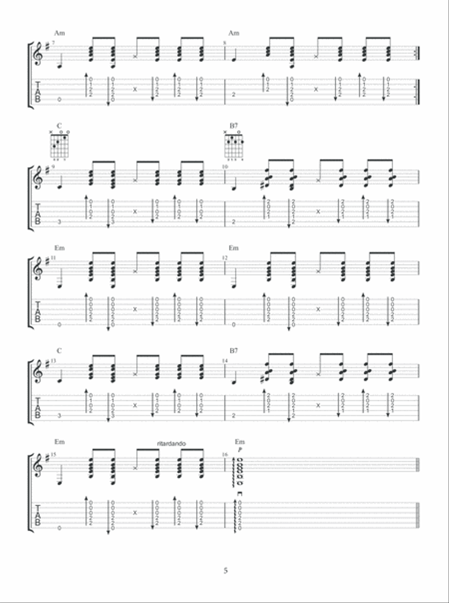 Classical and Flamenco Guitar Solos and Etudes Lute scores gallery preview page 6