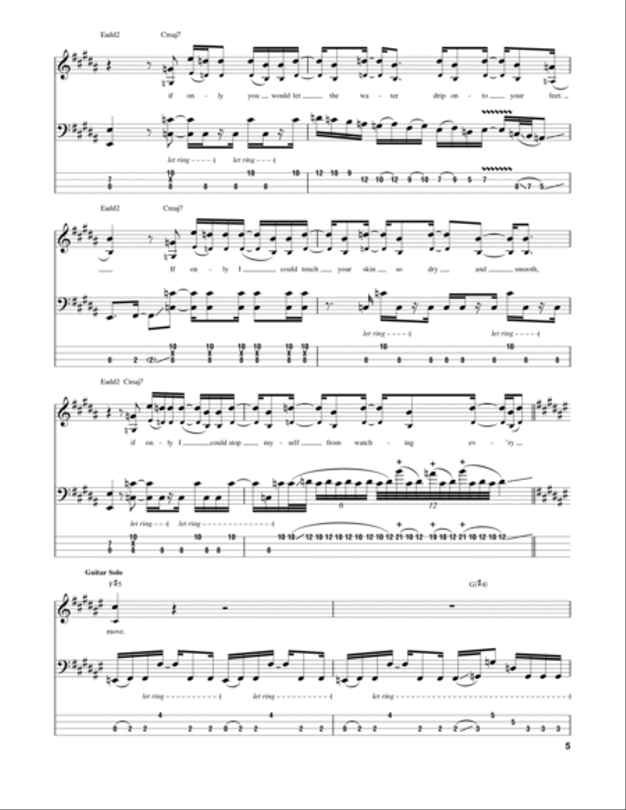 Chameleon Chameleon Guitar Tablature scores gallery preview page 5