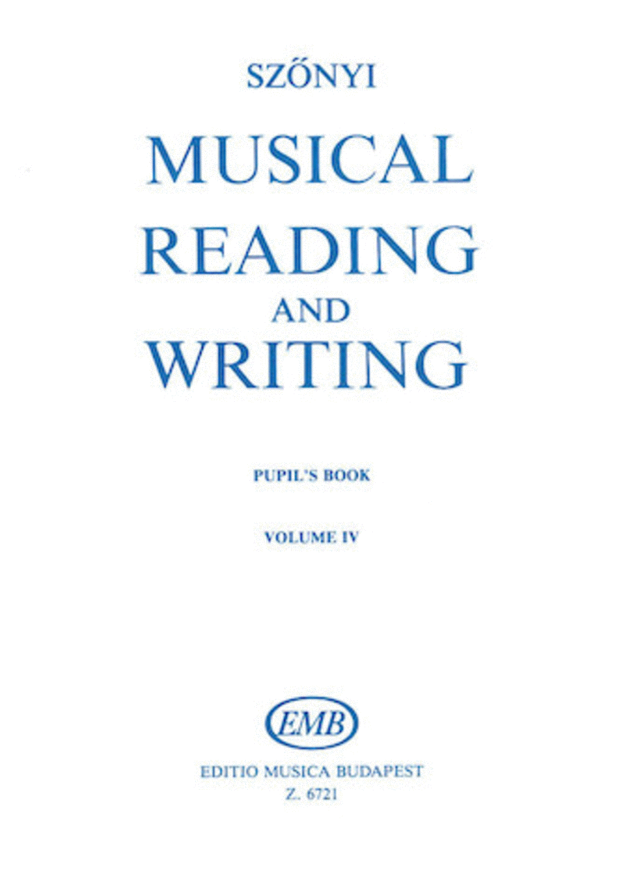 Musical Reading and Writing - Exercise Book Volume 4