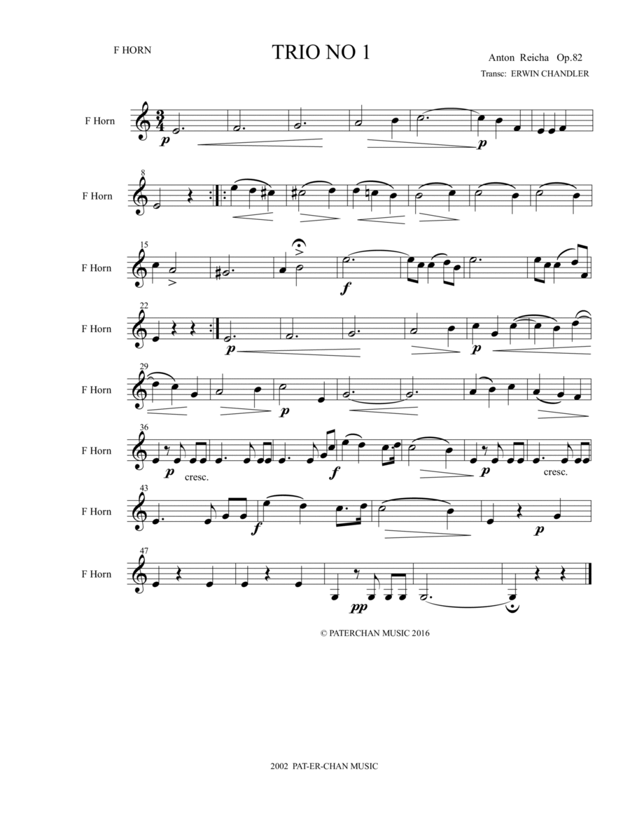 TRIO #1 TRIO #1 Brass Ensemble scores gallery preview page 1