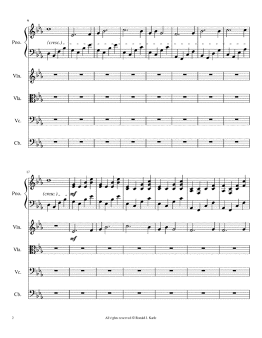 Simplicity Simplicity Piano Quintet scores gallery preview page 3
