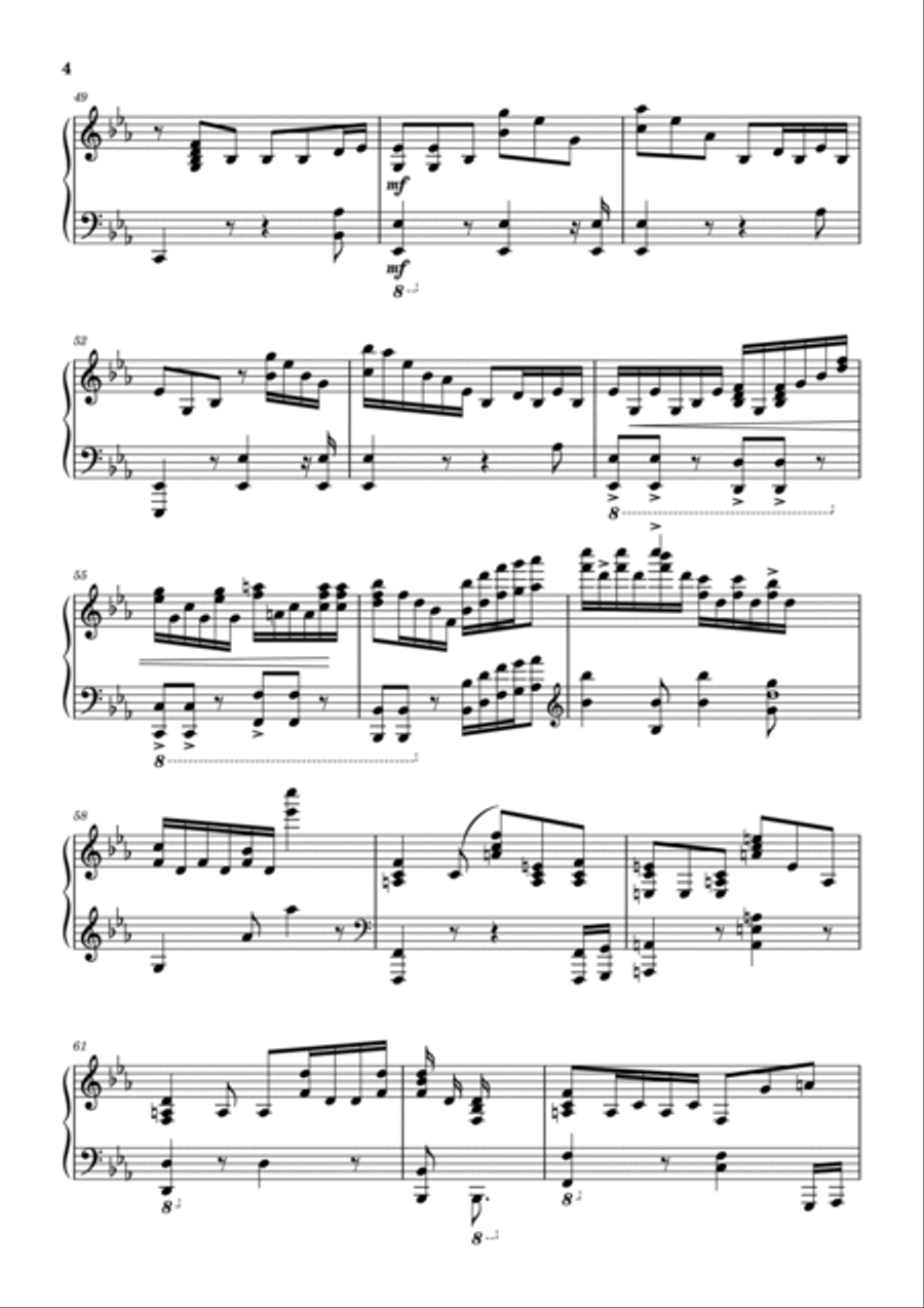 We Are The Champions Piano Solo scores gallery preview page 4