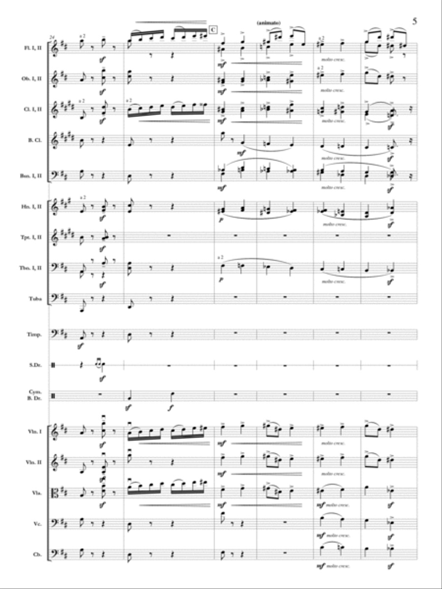 Pomp and Circumstance March No. 1 Orchestra scores gallery preview page 6