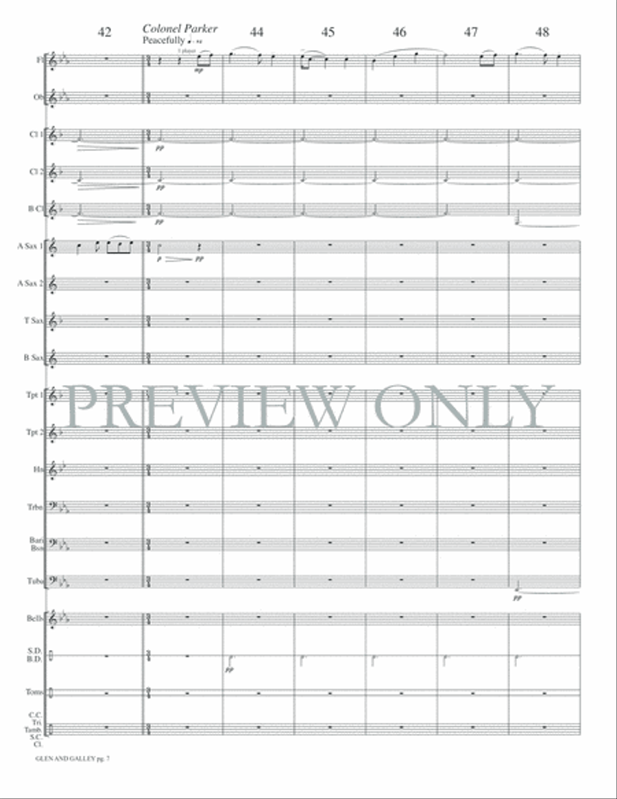 Glen and Galley Concert Band scores gallery preview page 10