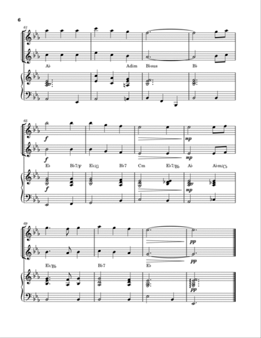 Turn Your Eyes Upon Jesus (Flute and Alto Sax Duet with Piano) Woodwind Duet scores gallery preview page 6