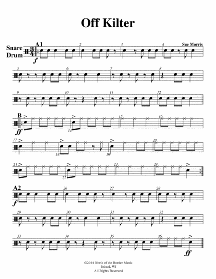 Off Kilter Percussion Ensemble scores gallery preview page 5