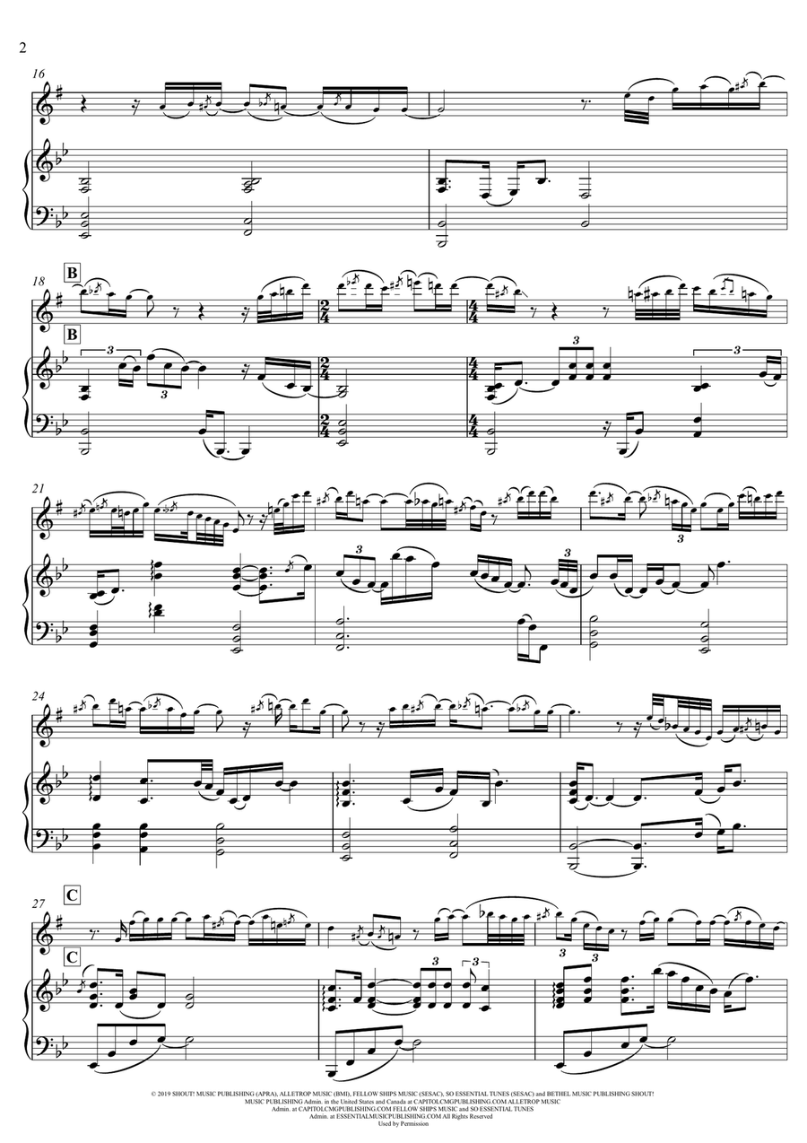 Goodness Of God Goodness Of God Alto Saxophone scores gallery preview page 2
