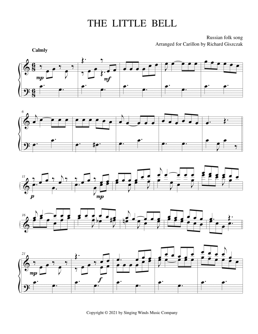 The Little Bell Carillon scores gallery preview page 1