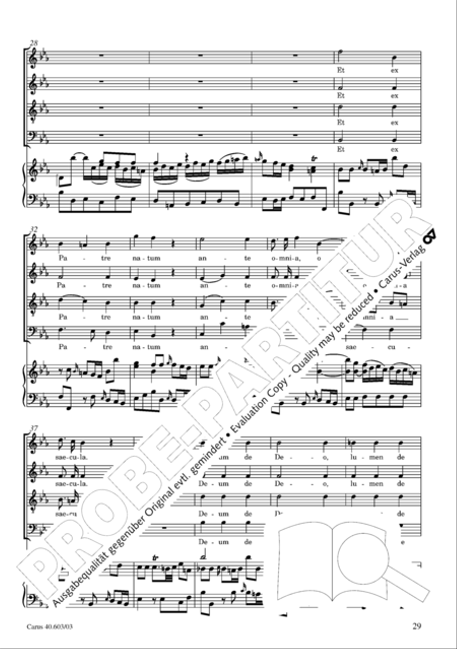 Grosse Orgelsolomesse in Es 4-Part scores gallery preview page 30