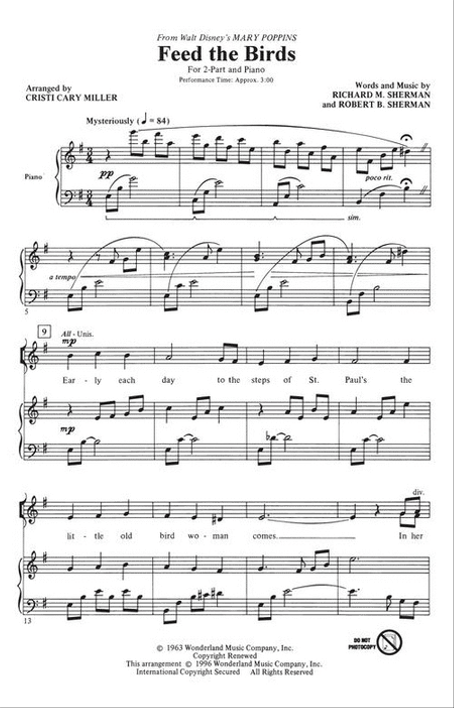 Feed the Birds 2-Part scores gallery preview page 3