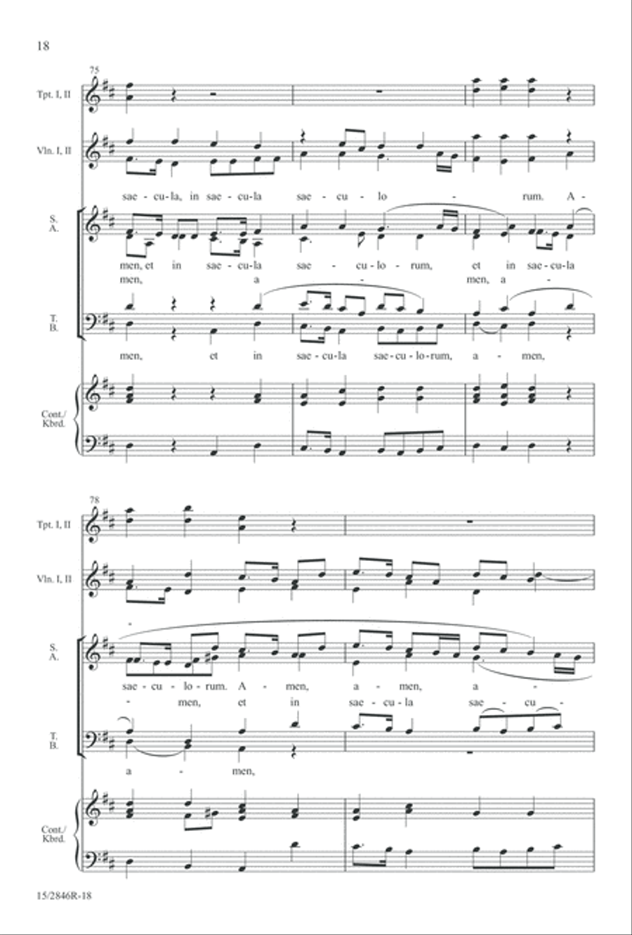 Nunc dimittis Nunc dimittis 4-Part scores gallery preview page 18