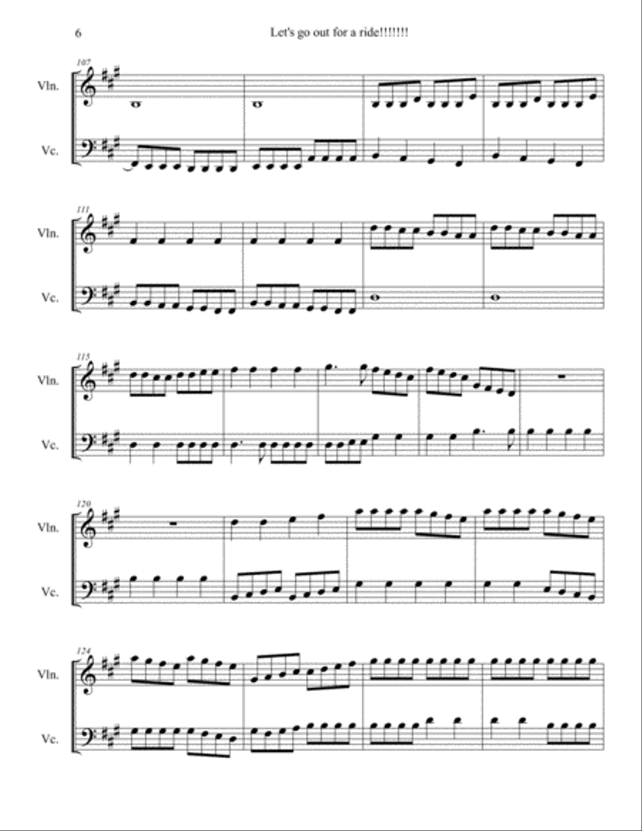 Let's Go Out For a Ride Let's Go Out For a Ride Small Ensemble scores gallery preview page 6