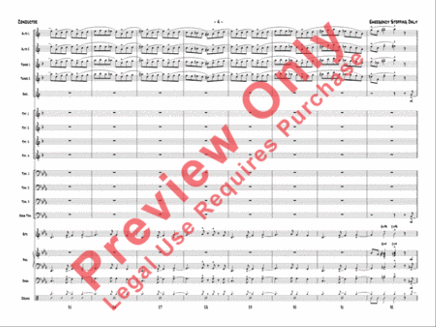 Emergency Stopping Only Jazz Ensemble scores gallery preview page 7