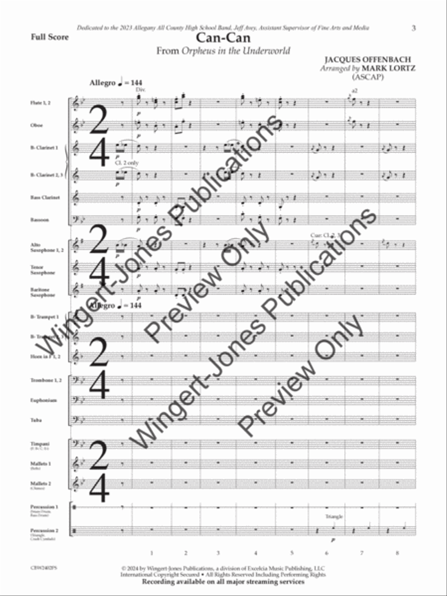 Can-Can (Score) Concert Band scores gallery preview page 4
