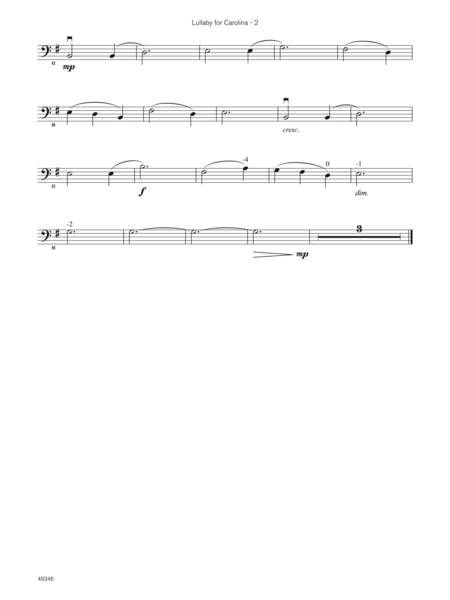 Lullaby for Carolina (Sound Innovations Soloist, Cello)
