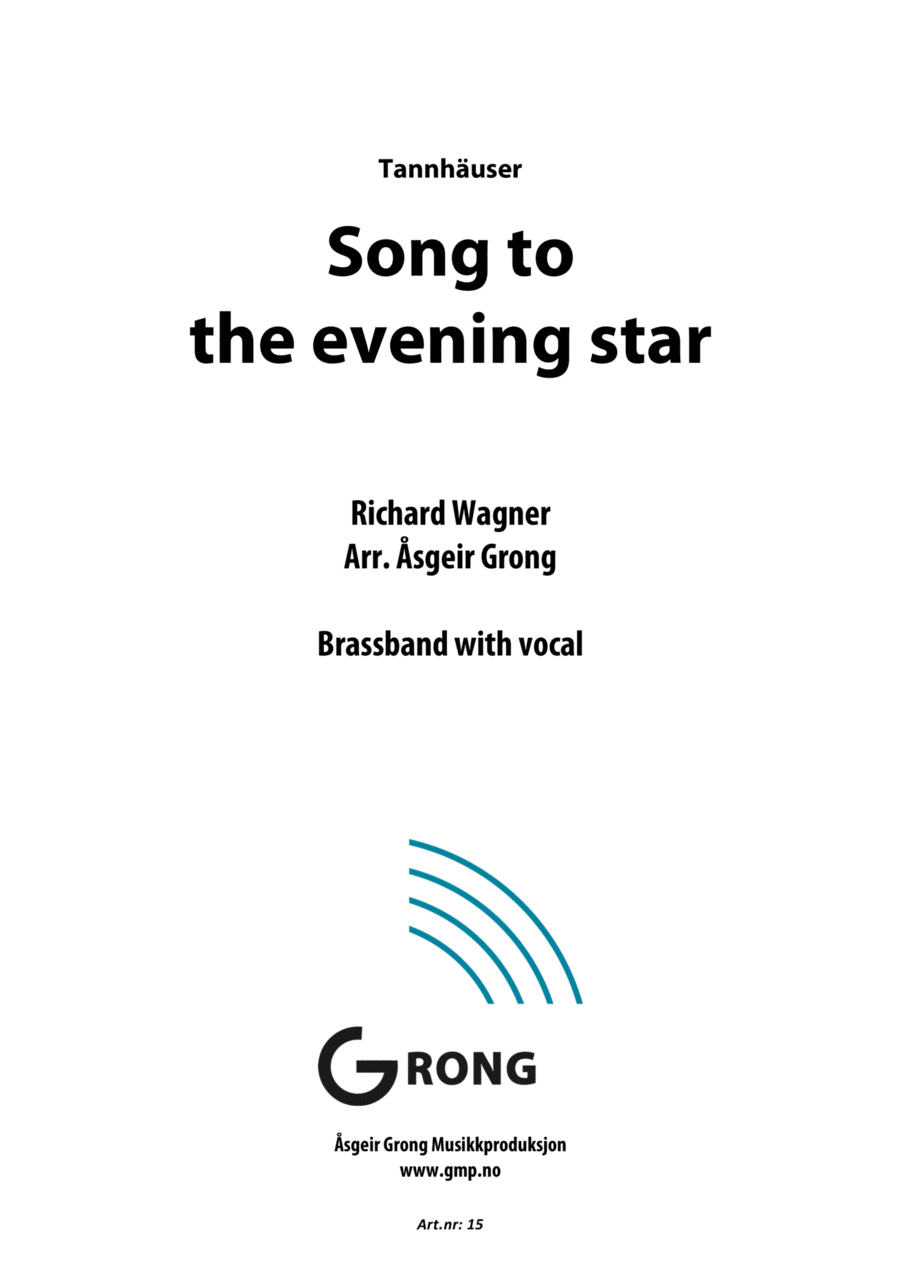 Song to the evening star Brass Band scores gallery preview page 1