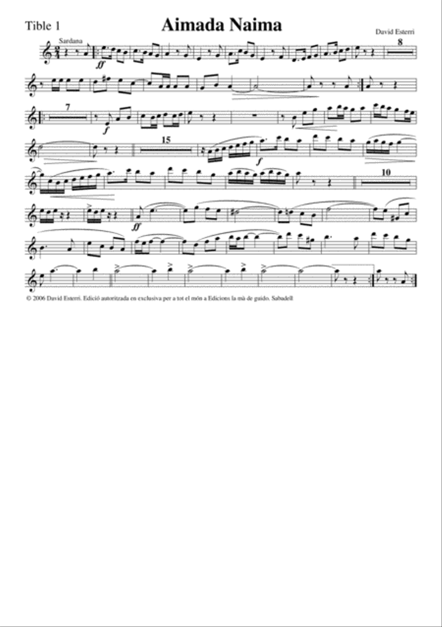 Aimada Naima Woodwind Ensemble scores gallery preview page 4