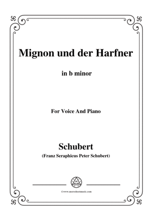 Schubert-Mignon und der Harfner (duet),in b minor,for Voice&Piano