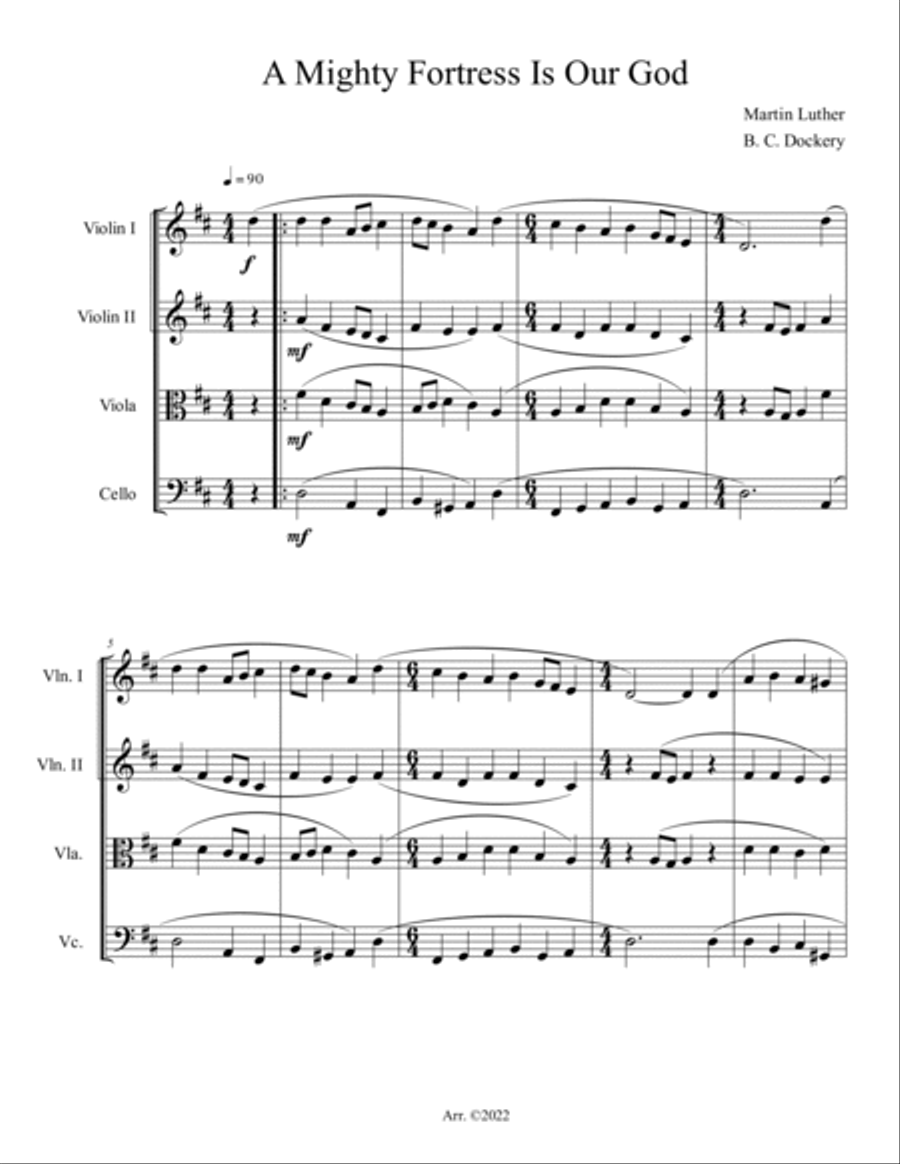20 Greatest Hymns for String Quartet String Quartet scores gallery preview page 3
