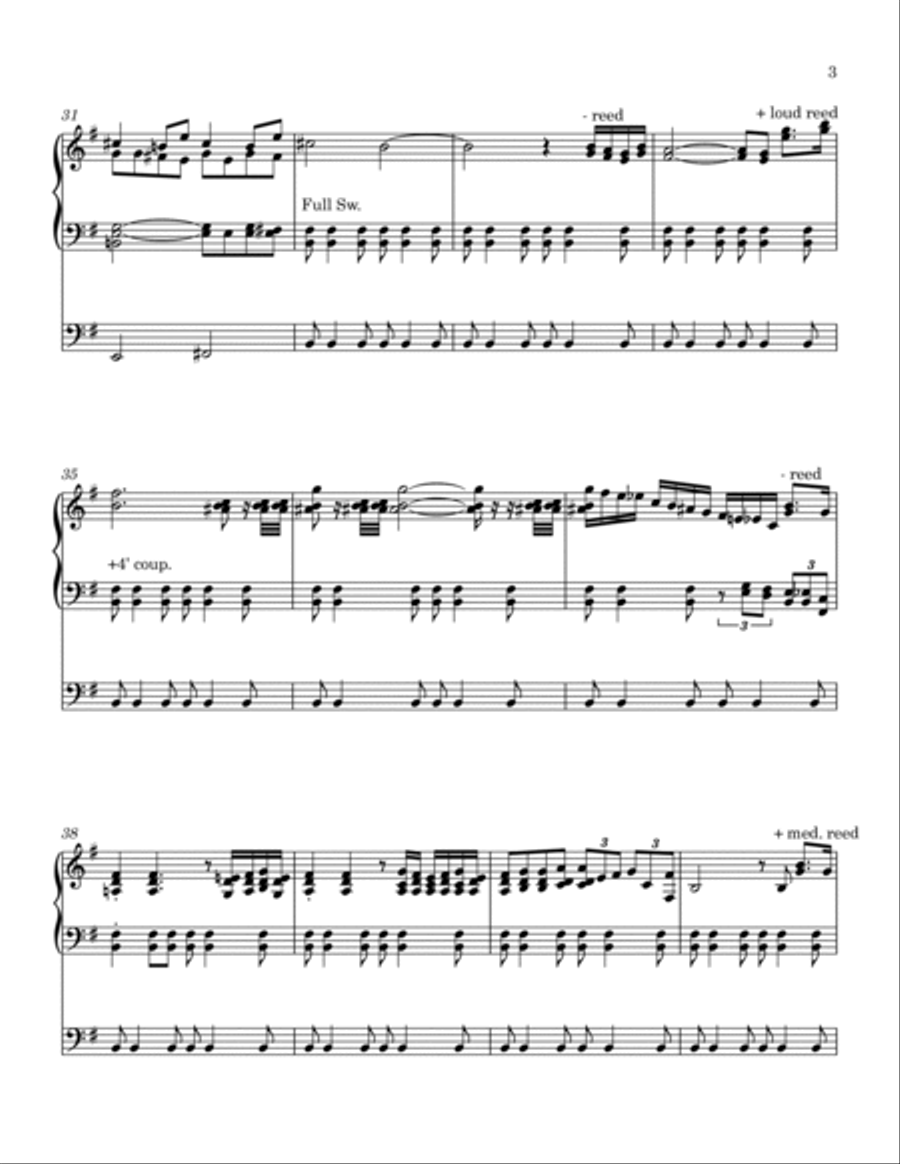 An American Symphony Organ Solo scores gallery preview page 3