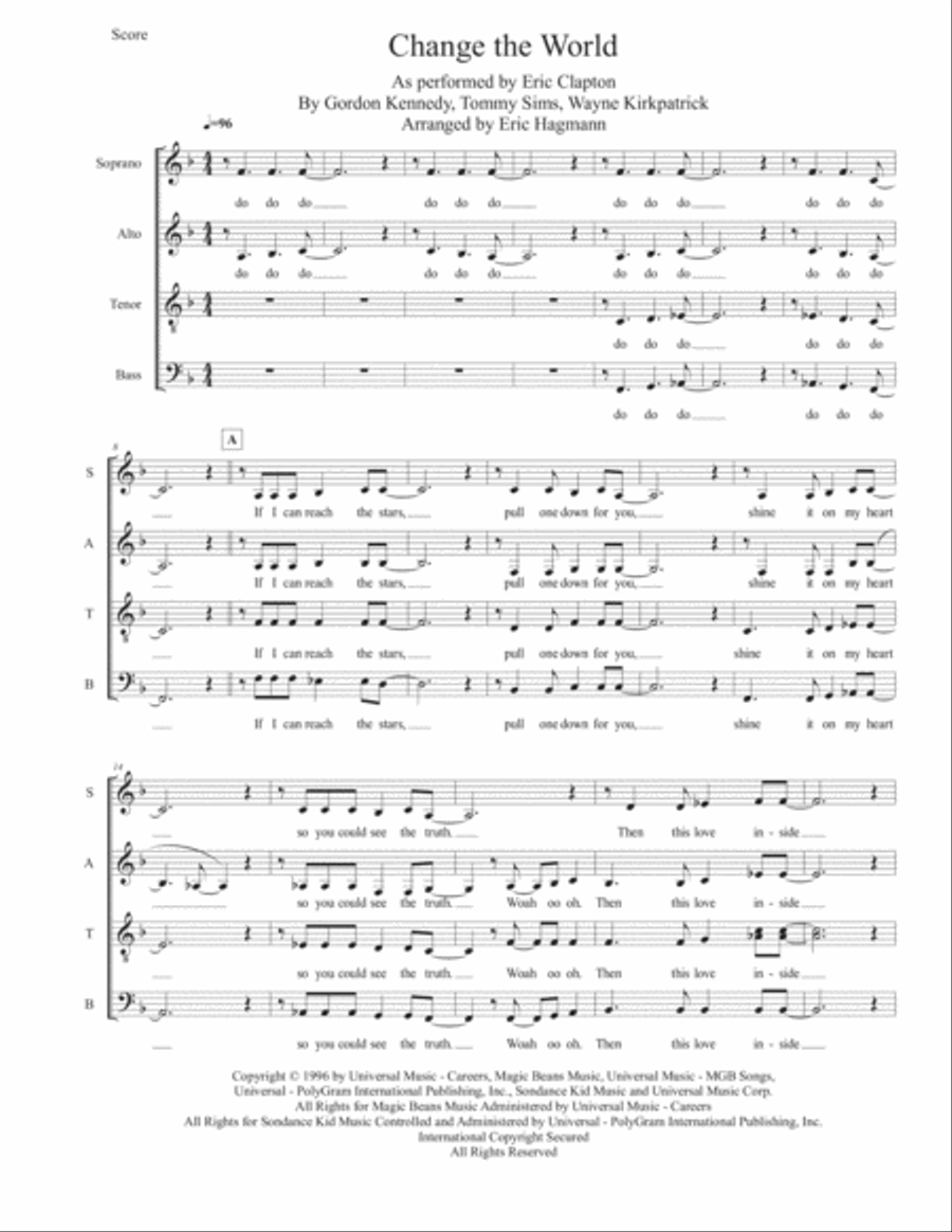 Change The World 4-Part scores gallery preview page 1