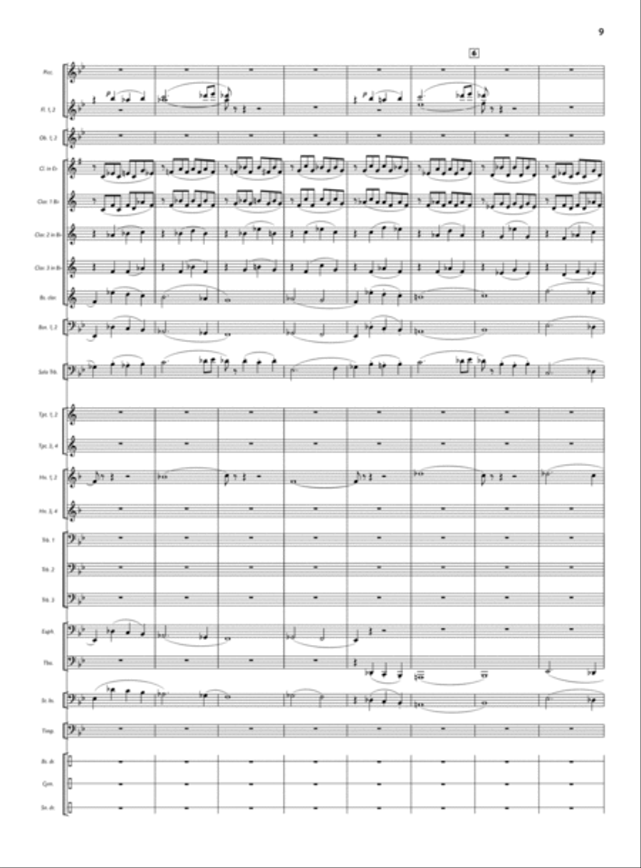 Concert for Trombone and Wind Ensemble Small Ensemble scores gallery preview page 4